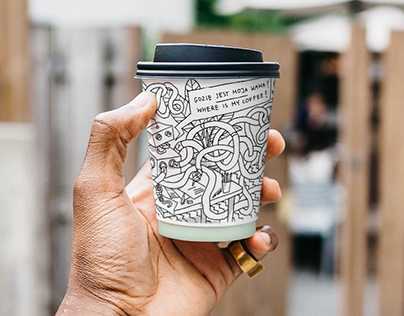 Paper cup illustration