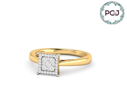 Best Hans Square Diamond Ring By PC Jeweller