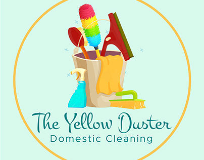 The Yellow Duster logo Domestic Cleaning