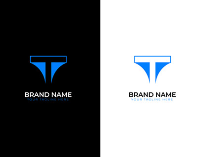 T letter modern logo design