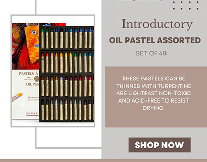 Introductory Oil Pastel Assorted Set of 48