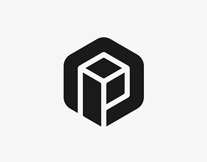 Hexagon Box + P Logo Design
