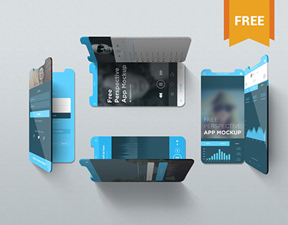 Free iOS Perspective Mockups