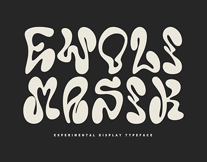 Ewoli Masik Experimental Display Typeface