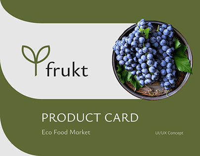 Product Card Design - Eco Food Market