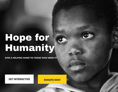 Landing Page For A Charity Community