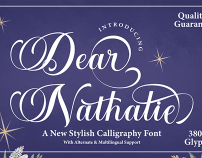 Dear Nathalie | Stylish Calligraphy Font