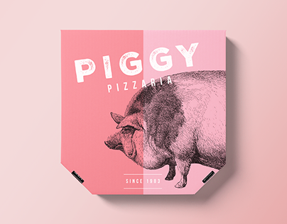 Piggy Pizza Branding