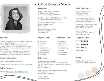 CV of Rebecca Noe