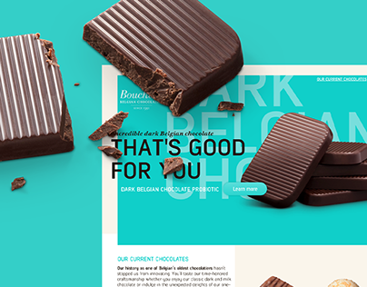 Website redesign for Bouchard Chocolates
