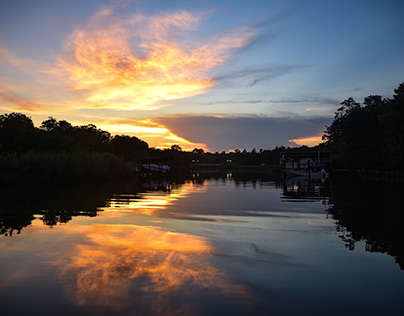 Sunset on the Bayou