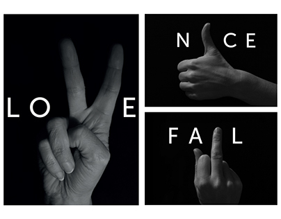Posters - love, nice, fail