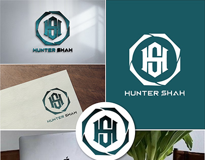Logo design for hunter shah digital marketing company