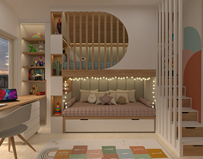 Kids' Room Design with Bunk Beds