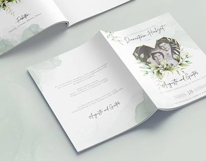 Brochure Design l Diamantene Hochzeit