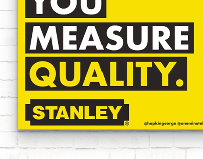 Stanley #TapeMeasure ad
