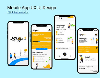 Mobile App UX UI Designs