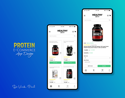 Protein E - Commerce App Design