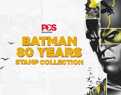 BATMAN 80 YEARS STAMP COLLECTION