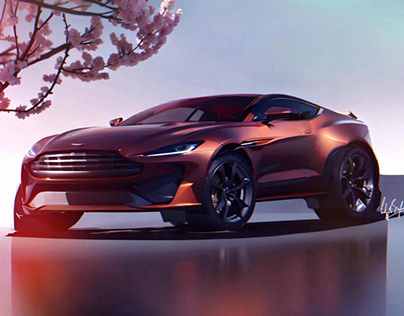 Project thumbnail - Aston Martin SUV sketch