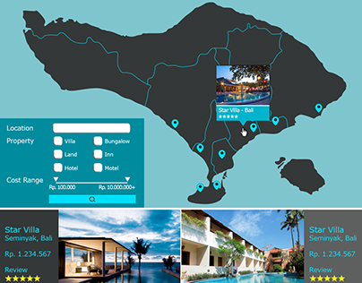 Island Home Bali Website Layout Design