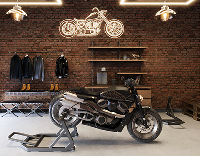 Bikers Lounge Interior Design