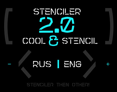 Stenciler Font Latin | Cyrillic