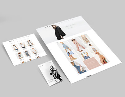 Zara e-commerce - Web design