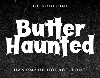Butter Haunted Halloween Horror Font