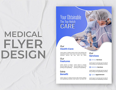 Creative Corporate & Medical Flyer Brochure Design.