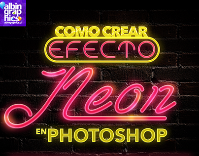 Como crear efecto neon en Photoshop | #LaCosaEsSimple