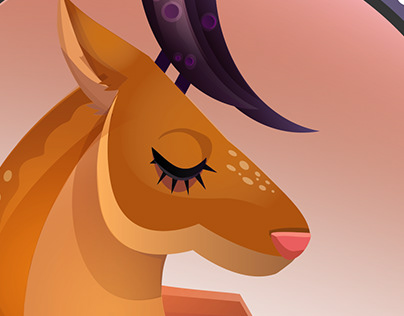 Deer. Illustrator