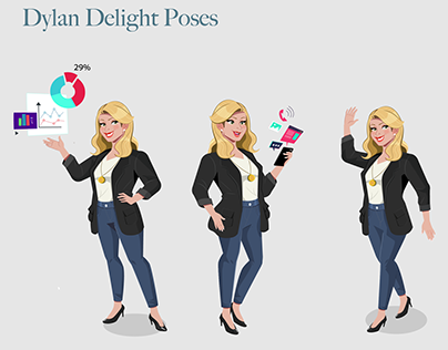 Dylan Delight Character Design for Delighted Coaching