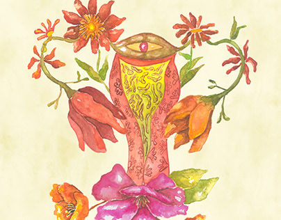illustration: botanical womb
