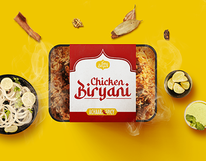 Siraj Biryani | Restaurant identity design
