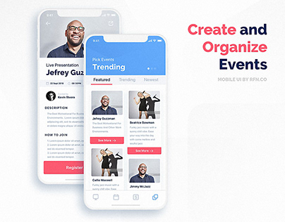 Mobile Ui // Events Apps