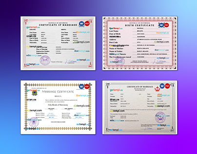Botswana,Brunei,Brazil certificate templates