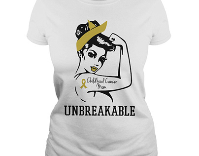 Childhood Cancer Mom Unbreakable Shirt, hoodie and tank
