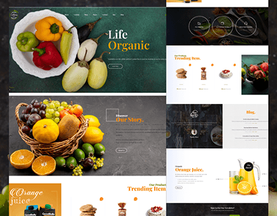 Organic Fruit & vegetables Store Website