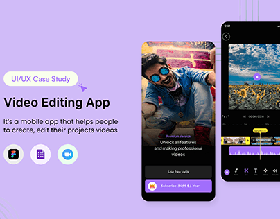 UI UX Case Study Video editing mobile app