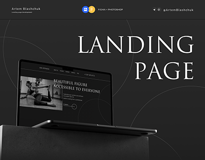 Landing page for stretching studio