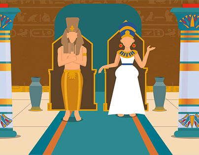 Queen Nefertiti motion graphic