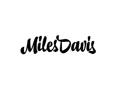 Miles Davis Lettering