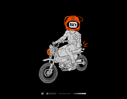 Custom Motocycle Illustration