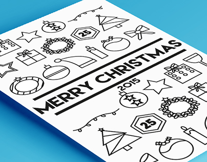 Christmas card 2015- screen print