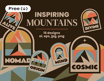 Inspiring Mountains Badges