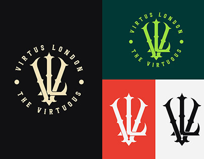 VL monogram logo & brand identity for clothing brand