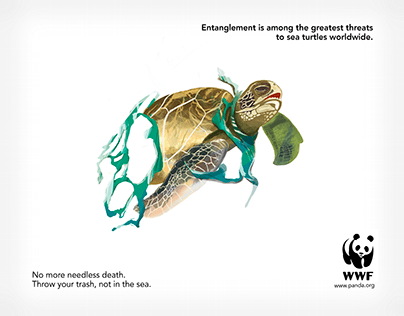 Reimagined Ad for WWF (Sea Turtles)