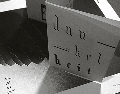 Dunkelheit // typographie