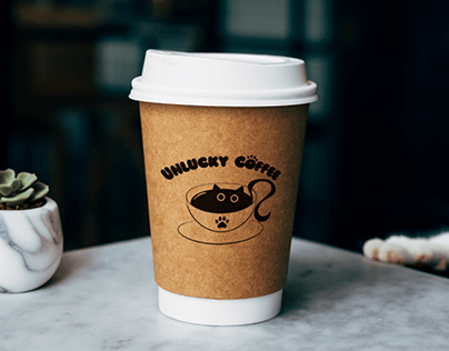 Logo fictif pour un cat cafe !